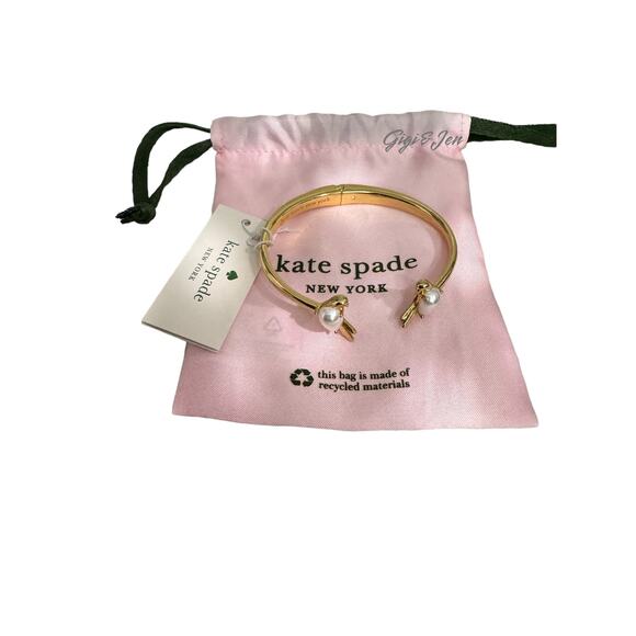 Kate Spade Spring Scene Bird Cuff Bracelet - Picture 4 of 6